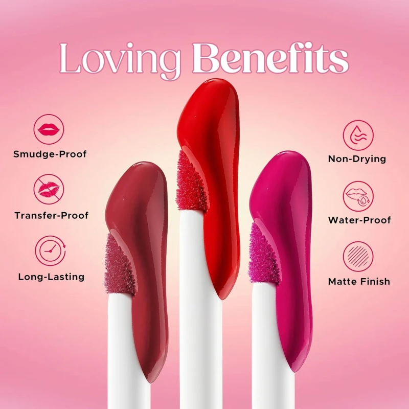 Hilary Rhoda Matte Love Non Transfer Liquid Lipstick | Lightweight & Matte Finish | Waterproof Lipstick for Women | Long Lasting & Non-Drying Lipstick | 5ml (Mouve Pink - Shade 11) thumbnail 5